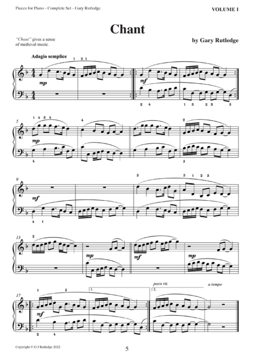 05 PIeces for Piano-Complete Set-5